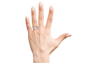 1 Carat Round Moissanite Halo Bridal Ring Set In 14K Rose Gold (5.50 G), E/F, Size 4 By SuperJeweler