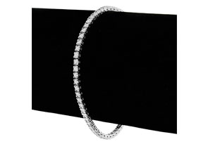 2.30 Carat Diamond Men's Tennis Bracelet In 14K White Gold (9.2 G), 8 Inches, I/J By SuperJeweler