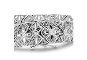 1 Carat Intricate Diamond Bracelet, 7 Inches, J/K By SuperJeweler