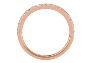 1/4 Carat Diamond Wedding Band In 14K Rose Gold (2.3 G) (, SI2-I1), Size 4 By SuperJeweler