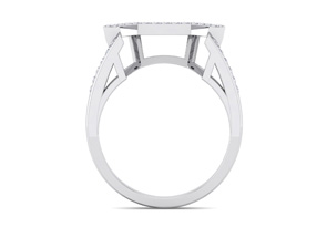 1/4 Carat Diamond Matching Wedding Band In 14K White Gold (2.0 G), , Size 4 By SuperJeweler