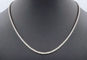 925 Sterling Silver Basket Chain Necklace, 18 Inches By SuperJeweler