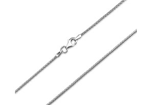 925 Sterling Silver 4.9mm Popcorn Chain Necklace, 18 Inches By SuperJeweler