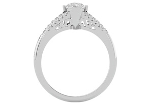 1.25 Carat Marquise Shape Diamond Engagement Ring In 14K White Gold (4.10 G) (I-J, I1-I2 Clarity Enhanced) By SuperJeweler