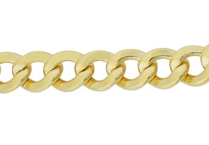 5.8mm Curb Link Chain Necklace, 20 Inches, Yellow Gold (24.60 G) By SuperJeweler