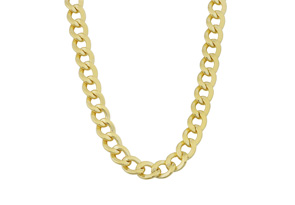5.8mm Curb Link Chain Necklace, 24 Inches, Yellow Gold (13 G) By SuperJeweler