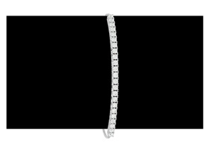 14K White Gold (3.50 G) 1 Carat Diamond Bolo Bracelet, Adjustable 6-9 Inches (J-K, I2) By SuperJeweler