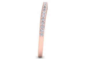 1/4 Carat Diamond Wedding Band In 14K Rose Gold (3 G) (H-I, SI2-I1), Size 4 By SuperJeweler
