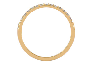1/4 Carat Diamond Wedding Band In 14K Yellow Gold (2 G), I-J, Size 4 By SuperJeweler