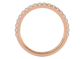 1/2 Carat Lab Grown Diamond Wedding Band In 14K Rose Gold (2.90 G), G-H Color, Size 4 By SuperJeweler