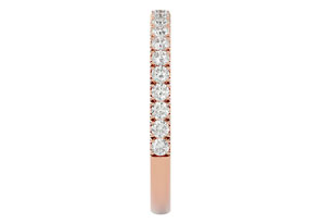 1/2 Carat Lab Grown Diamond Wedding Band In 14K Rose Gold (2.90 G), G-H Color, Size 4 By SuperJeweler