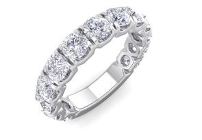 2.5 Carat Lab Grown Diamond Wedding Band In 14K White Gold (5 G), G-H Color, Size 4 By SuperJeweler