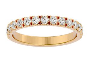 1/4 Carat Lab Grown Diamond Wedding Band In 14K Yellow Gold (2.20 G), G-H Color, Size 4 By SuperJeweler