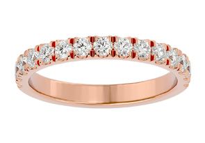 1/4 Carat Lab Grown Diamond Wedding Band In 14K Rose Gold (2.20 G), G-H, Size 4 By SuperJeweler