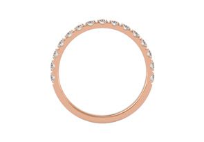 1/4 Carat Lab Grown Diamond Wedding Band In 14K Rose Gold (2.20 G), G-H Color, Size 4 By SuperJeweler