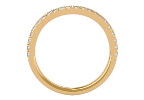 1/4 Carat Lab Grown Diamond Wedding Band In 14K Yellow Gold (2.3 G), G-H, Size 4 By SuperJeweler