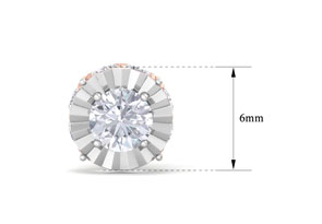 2 Carat Diamond Miracle Stud Earrings In 14K Rose Gold (3.8 G) (, I2) By SuperJeweler