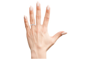 0.09 Carat Diamond Promise Ring In White Gold (, I1-I2) By SuperJeweler