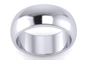 8mm Sterling Silver 8mm Unisex Thumb Ring W/ Free Engraving, Size 10 By SuperJeweler