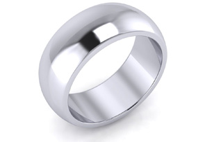 8mm Sterling Silver 8mm Unisex Thumb Ring W/ Free Engraving, Size 10 By SuperJeweler