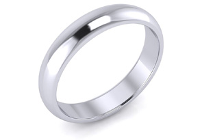 Unisex 925 Sterling Silver 4MM Thumb Ring W/ Free Engraving, Size 10 By SuperJeweler