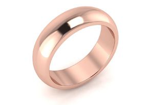 Thumb Rings , 14K Rose Gold (4.9 G) 6MM Ladies & Men's Thumb Ring W/ Free Engraving, Size 9 By SuperJeweler