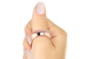 Thumb Rings , 14K Rose Gold (6.2 G) 8MM Ladies & Men's Thumb Ring W/ Free Engraving, Size 10 By SuperJeweler