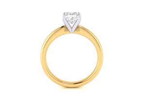 3/4 Carat Princess Cut Diamond Engagement Ring In 14K Yellow Gold (2.1 G) (J-K, I1-I2) By SuperJeweler