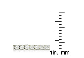 6 Carat Round Diamond Tennis Bracelet In 14K White Gold (7.7 G), 6 Inches (J-K, I2) By SuperJeweler