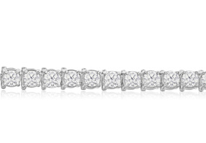 8 Carat Diamond Tennis Bracelet In 14K White Gold (12.1 G), 6 Inches, J/K By SuperJeweler