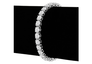 8 Carat Diamond Tennis Bracelet In 14K White Gold (12.1 G), 6 Inches, J/K By SuperJeweler