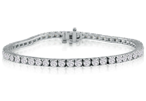 5 Carat Diamond Tennis Bracelet In 14K White Gold (6.9 G), 7 Inches,  By SuperJeweler