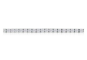 5 Carat Diamond Tennis Bracelet In 14K White Gold (6.9 G), 7 Inches, J/K By SuperJeweler