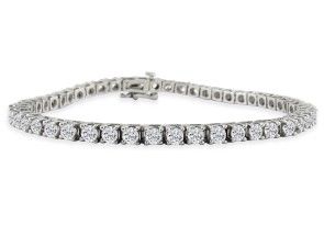 6 Carat Diamond Tennis Bracelet In 14k White Gold (13 G),  By SuperJeweler
