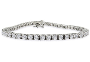 6 Carat Fine Diamond Tennis Bracelet In 14K White Gold (13 G), H/I, 7 Inch By SuperJeweler