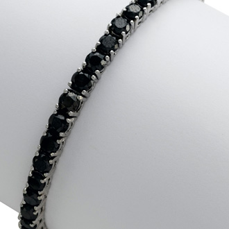 tennis diamond bracelet sterling silver inches carat