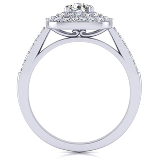 1 carat halo engagement ring