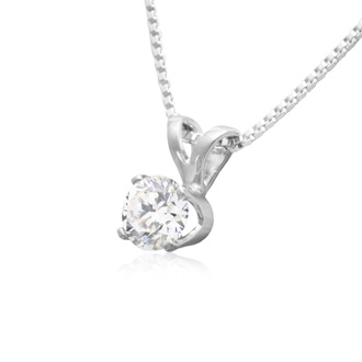 1/4 Carat Diamond Stud Earrings and Necklace in Solid ...