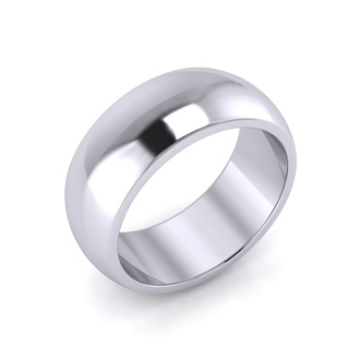 Wedding Bands | Platinum 8MM Ladies and Mens Wedding Band ...