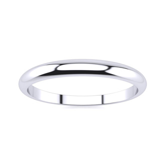 Wedding Bands | 18K White Gold 2MM Heavy Tapered Ladies ...