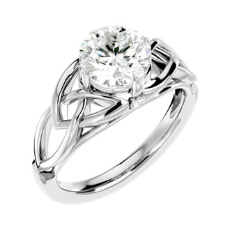 celtic ring superjeweler knot karat moissanite carat engagement gold