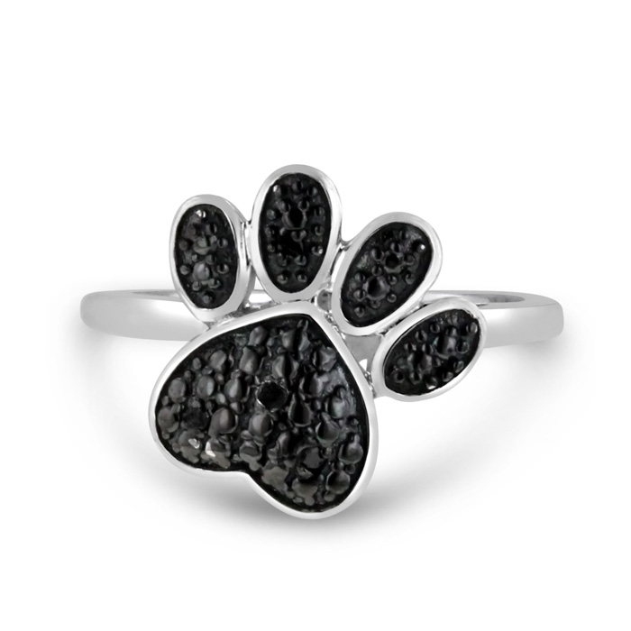 Dog paw 2024 ring kay jewelers