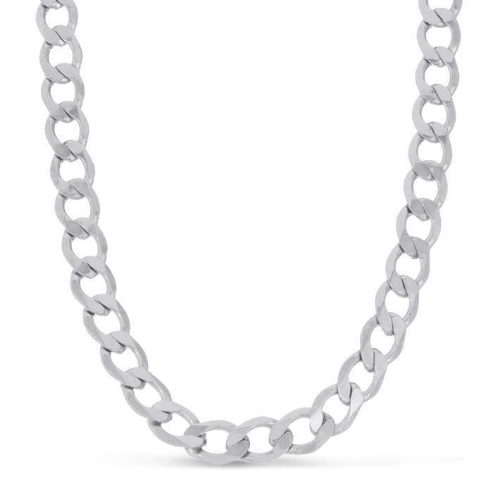 Men's Stainless Steel Curb Chain Necklace, 19 Inches by SuperJeweler