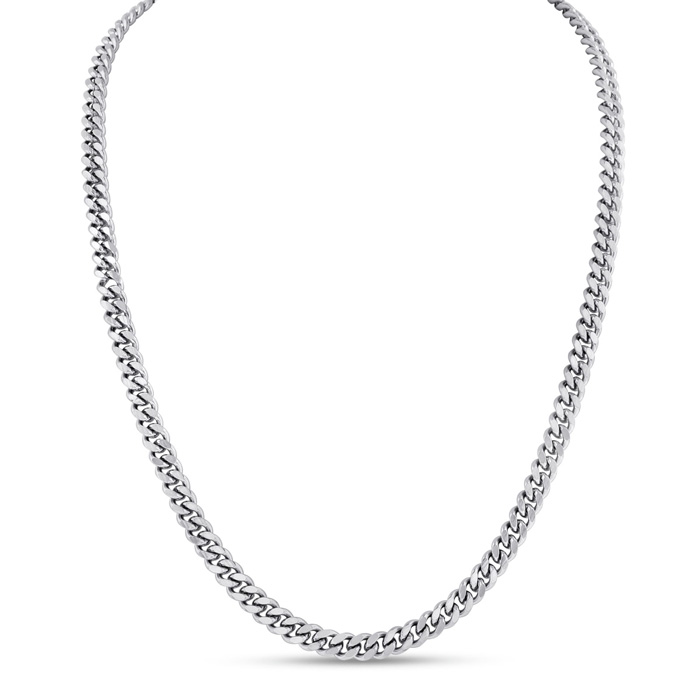 Men's Stainless Steel 20 Inch Curb Chain Necklace by SuperJeweler