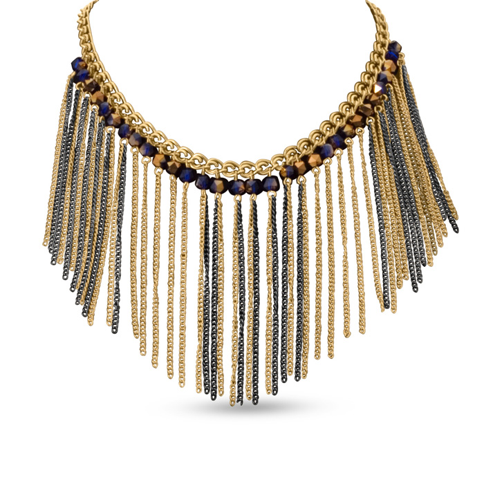Iridescent Strand Necklace By Passiana