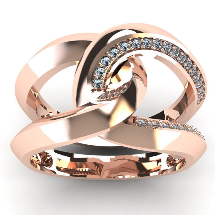 1/4 Carat Diamond Wedding Band in 14K Rose Gold (7.5 g),  by SuperJeweler