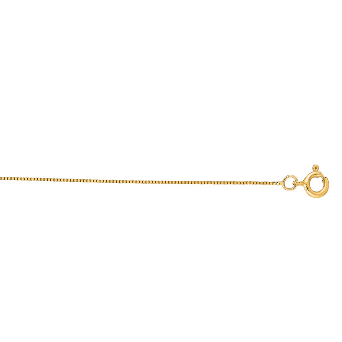 14K Yellow Gold (1.02 g) 0.45mm 16 Inch Classic Box Chain Necklace by SuperJeweler