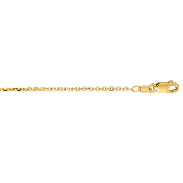 14K Yellow Gold (2 g) 1.40mm 16 Inch Cable Link Chain Necklace by SuperJeweler