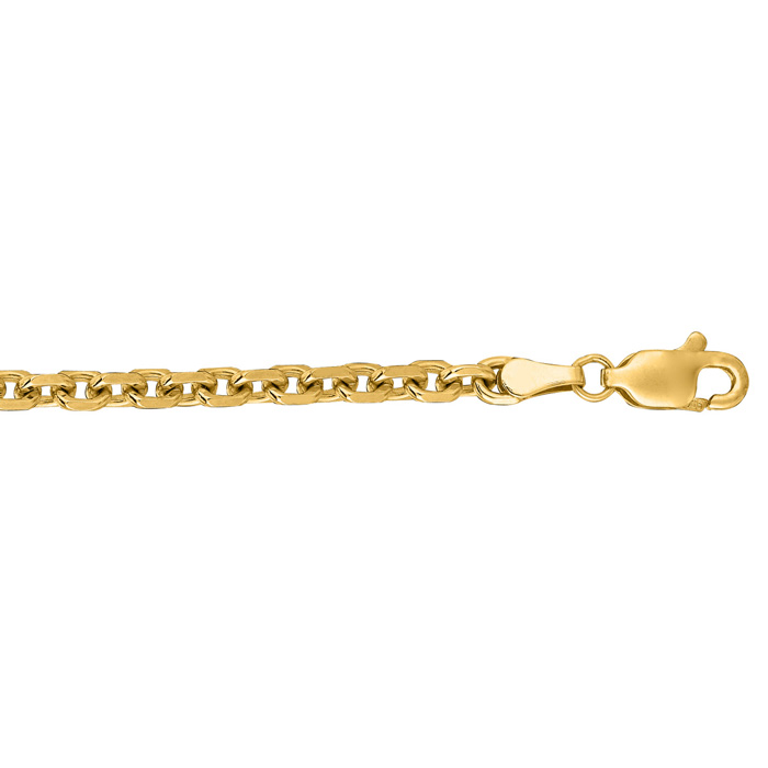 14K Yellow Gold (19.20 g) 4.0mm 20 Inch Cable Link Chain Necklace by SuperJeweler