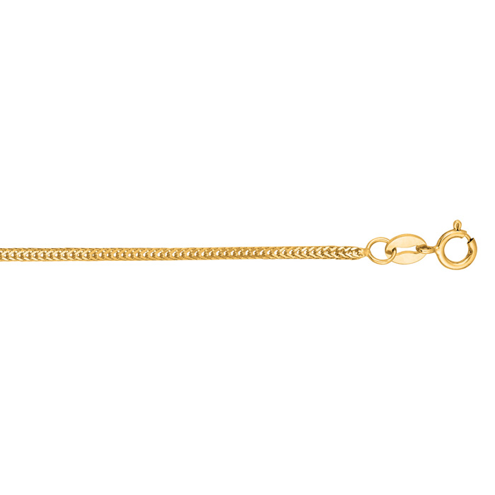 14K Yellow Gold (2.60 g) 1.0mm 16 Inch Foxtail Necklace by SuperJeweler